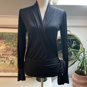 DVF Wrap Silk Blouse